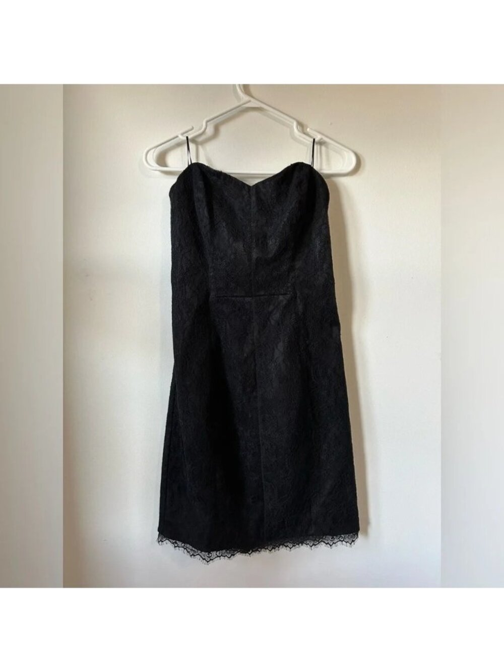 Guess Black Strapless Mini Dress